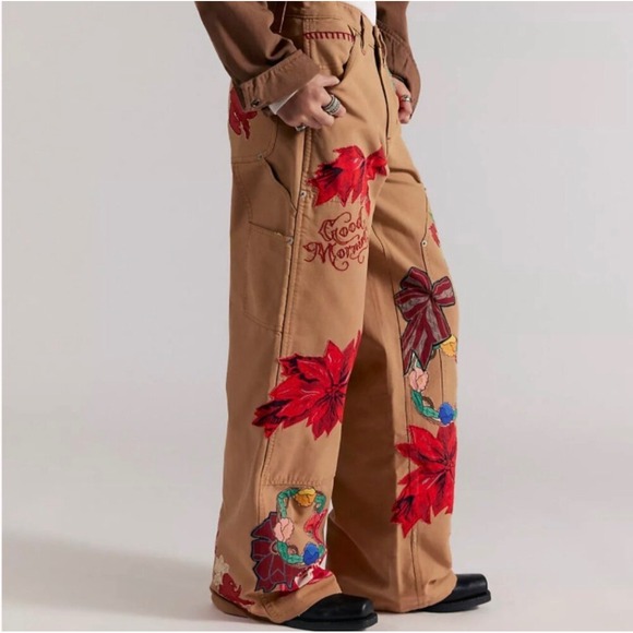 We The Free Bright Time Craft Pants Sz 10 New NWT cotton - Picture 2 of 16